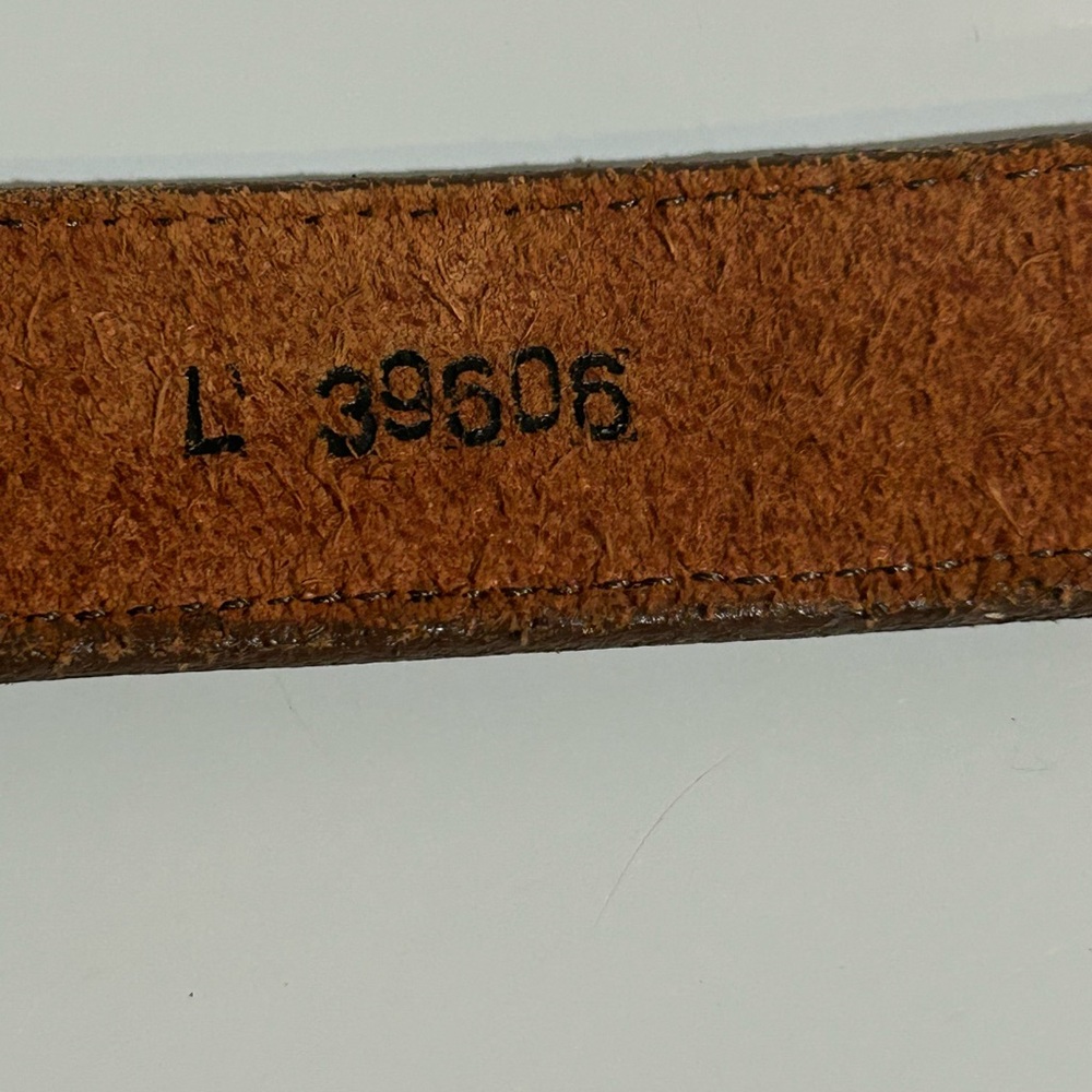 VTG Brighton Brown Leather Women's Belt Silver Heart Hardware 32/L - Picture 9 of 17